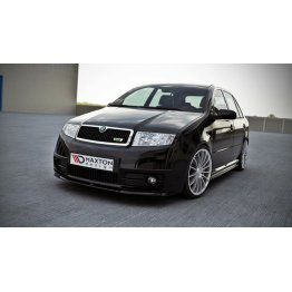 Накладка сплиттер на передний бампер на Skoda Fabia I RS